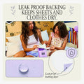 Organic Cotton and Hemp Fiber Menstrual Long / Night Pads Bundle with Wings 25% more absorbency